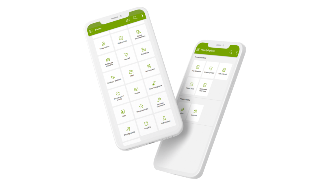 Mockup enova365 na urządzeniu mobilnym